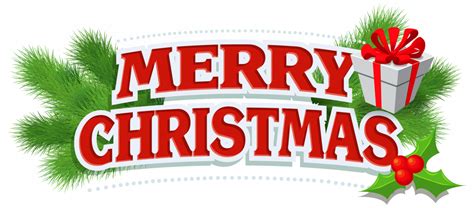 Merry Christmas Word Art PNG File | PNG All