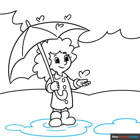 How to Draw a Rainy Day - Really Easy Drawing Tutorial