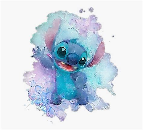 #blue #watercolor #stich - Stitch Disney , Free Transparent Clipart ...