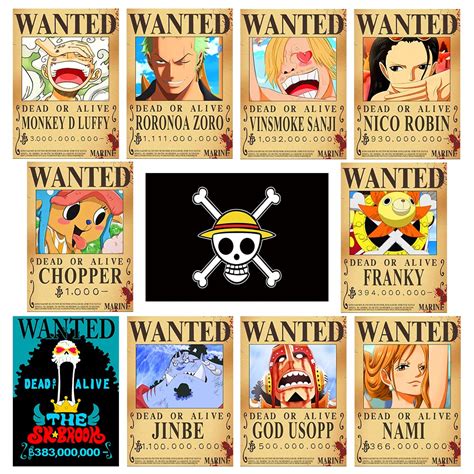 Buy TYZZHOA 11 PCS Anime [OP] Wanted Bounty s 11×15 IN, Nika Luffy 3 ...