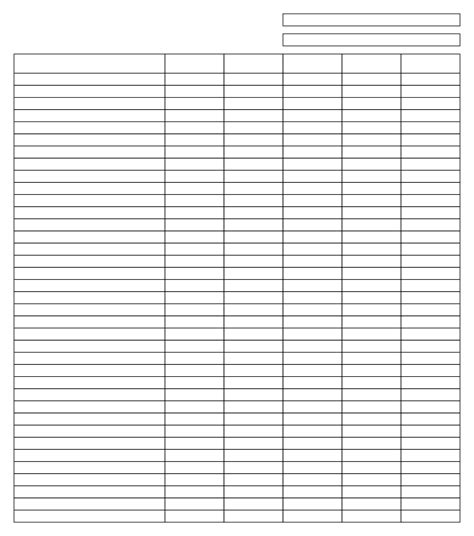 Printable Blank Chart