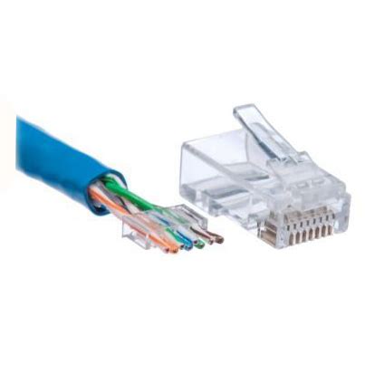 RJ45-Cat6 Connector with Guide (Pack of 100) | Ellipse Security