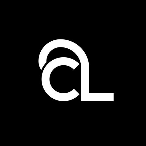 CL letter logo design on black background. CL creative initials letter ...