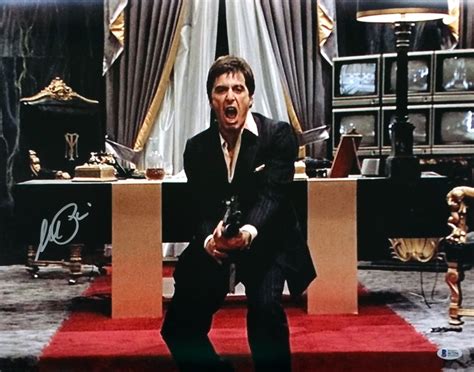 Al Pacino Signed Scarface "Say Hello To My Little Friend" 16x20 Photo ...