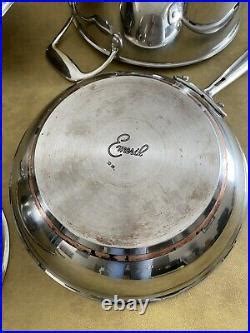 7 Piece Emeril Lagasse Stainless Steel Copper Core Cookware Pots and ...