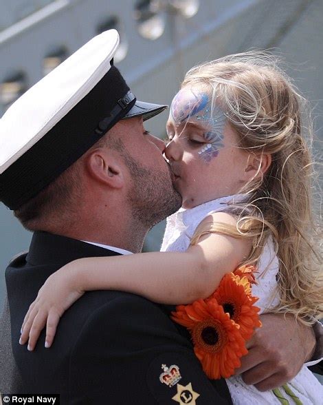 Royal Navy sailors get reception fit for heroes on return home | Daily ...