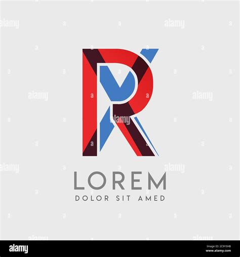 RX logo letters with blue and red gradation Stock Vector Image & Art ...