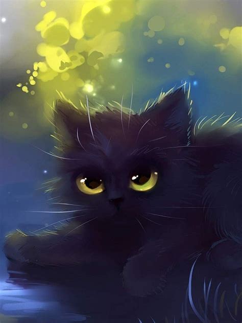 Black Cat Cartoon Wallpapers - Top Free Black Cat Cartoon Backgrounds ...