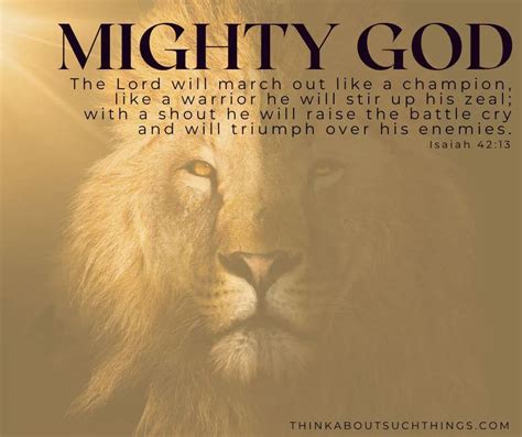 Jehovah Gibbor / El Gibbor: Mighty God {Meaning & Lessons} | Think ...