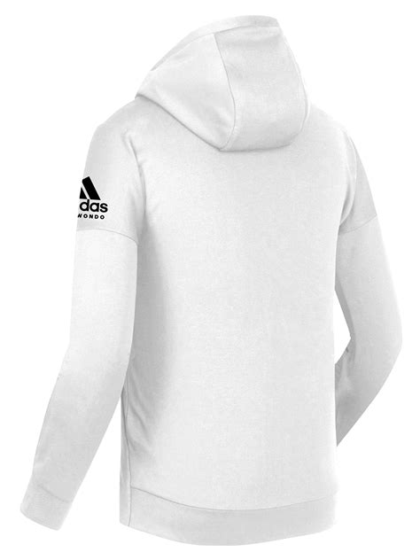 adidas Taekwondo Full Zipped Hooded Fleece Lined Sweatshirt Jacket ...