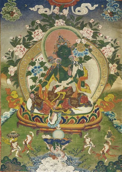 THANGKA DEPICTING SYAMATARA