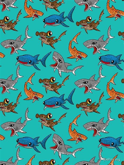 "Shark Pattern" T-shirt for Sale by joehavasy | Redbubble | hammerhead ...