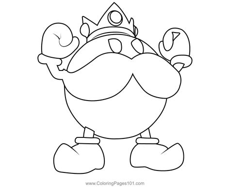 King Bob omb Mario Kart Coloring Page for Kids - Free Mario Kart ...