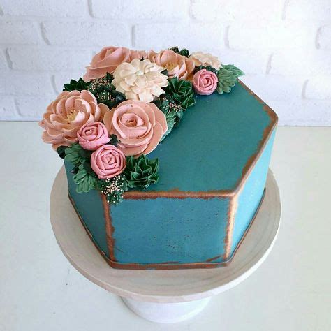 8 Hexagon cake ideas | cake, wedding cakes, amazing cakes