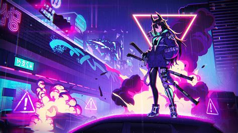 Cyberpunk Anime Girl Animated Wallpaper Sachi Wallpaper | The Best Porn ...