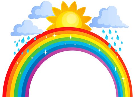 Rainbow Clip art - Rainbow Sun and Clouds PNG Transparent Clip Art ...