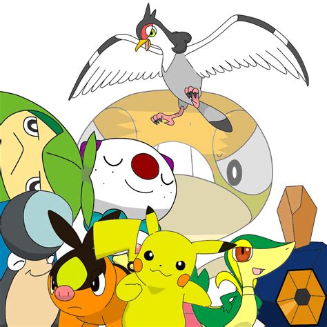 Ash Unova Team Vectors by HeartPM on DeviantArt