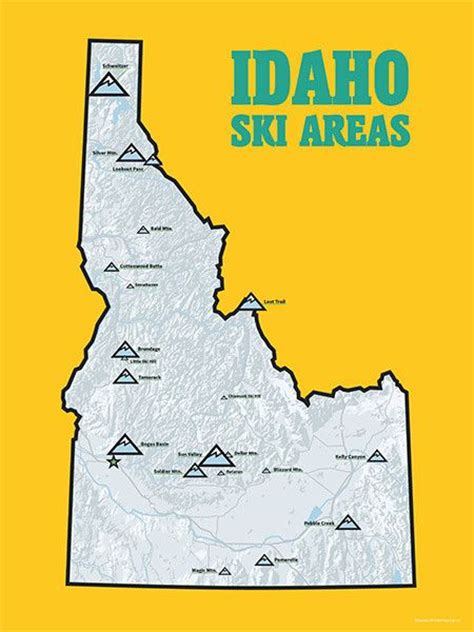 Idaho Ski Resorts Map - ASRIDICULAS