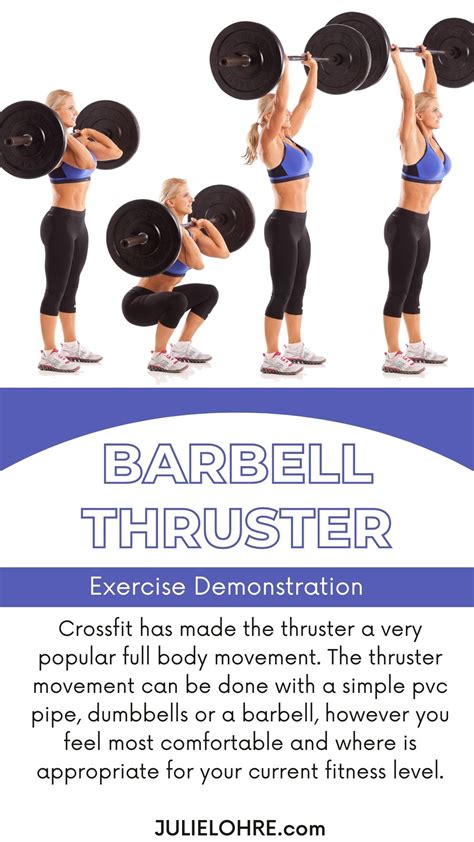 Barbell Thrusters • Julie Lohre