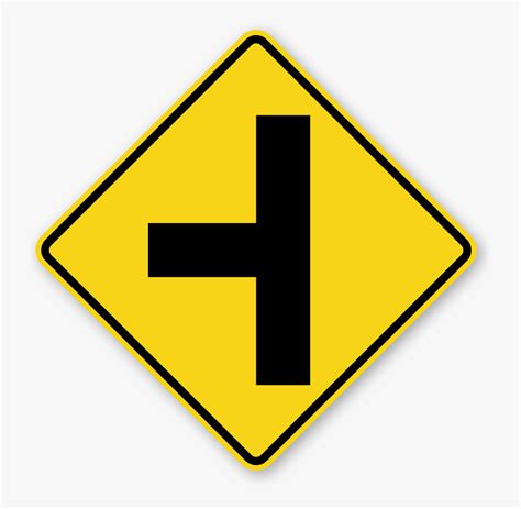 Two Way Intersection Sign , Free Transparent Clipart - ClipartKey