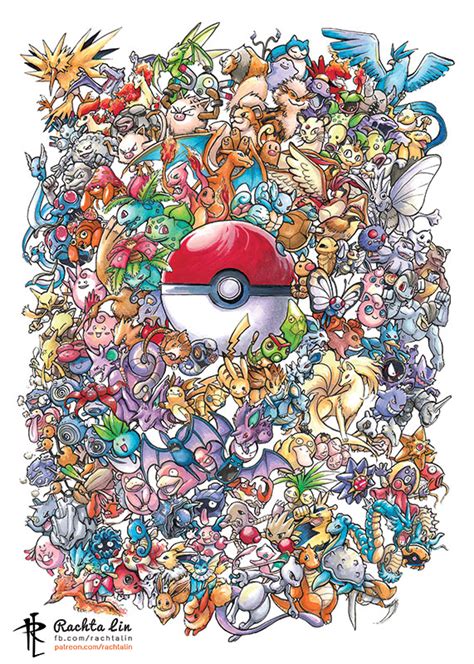 Pokemon 151 (All Pokemons 1st Generation) by Rachta on DeviantArt