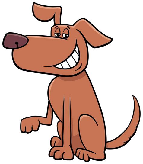 Cartoon funny dog pet animal character 1664063 Vector Art at Vecteezy