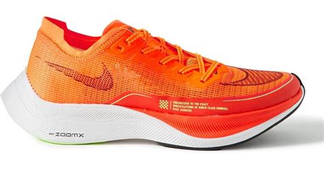 Nike Zoomx Vaporfly Next% 2 Mesh Running Sneakers in Orange for Men | Lyst