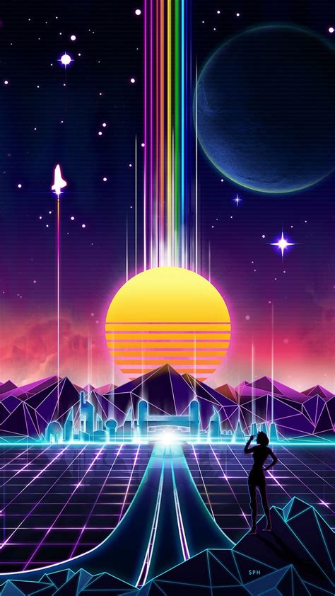 Aesthetic retrowave phone wallpapers | Vaporwave wallpaper, Retro ...