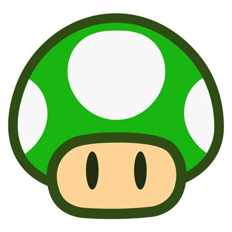 Super Mario 1-Up Mushroom Sticker - Catch the Green Mushroom!