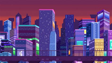 pixel, buildings, artist, artwork, digital art, hd, 4k, deviantart HD ...