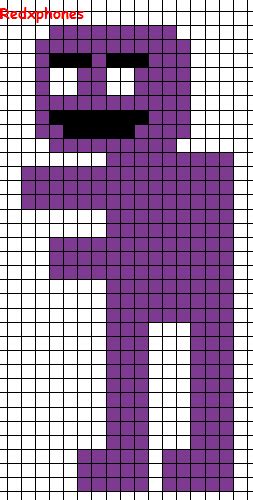 Purple Guy Pixel Art Grid by Redxphones on DeviantArt