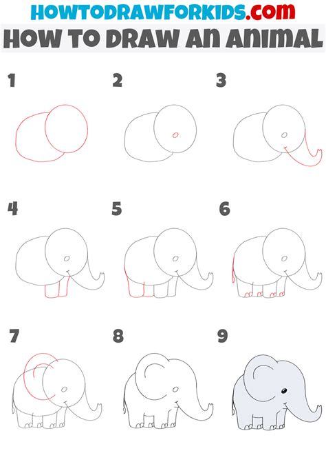 How to Draw an Animal - Easy Drawing Tutorial For Kids