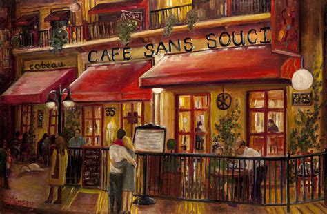 Cafe sans Souci Painting by Sheila Kinsey - Pixels