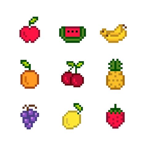 Pixel Fruits Images - Free Download on Freepik