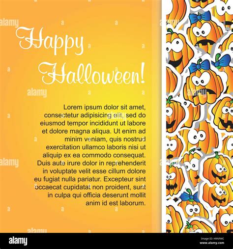 greeting card for Halloween - funny vector illustration Stock Vector ...