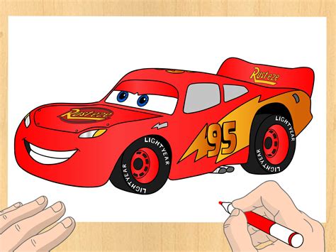 How to Draw Lightning McQueen: 7 Steps (with Pictures) - wikiHow