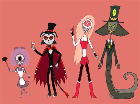 Hazbin Hotel Character Redesign Lineup 2 by TimBurton01 on DeviantArt