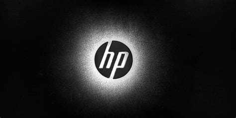 Hp Logo Black Background