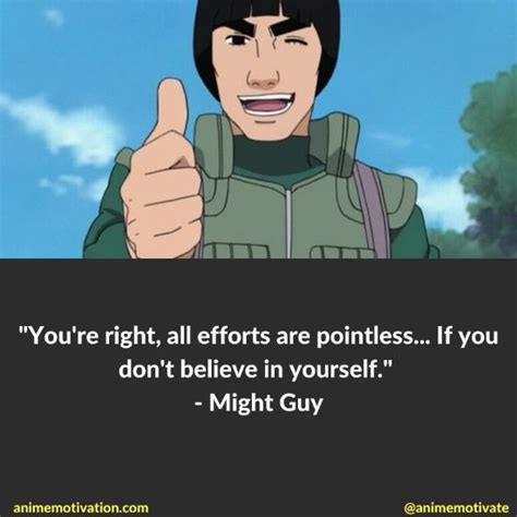 16+ Might Guy Quotes For Fans Of The Naruto Series!