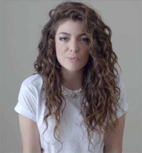 Lorde. Long Curly Hair. Curly Hair Cuts, Long Curly Hair, Curly Girl ...