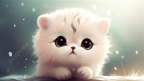 Cute Fluffy Kitten Wallpaper