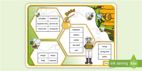 Bee Word Mat - Twinkl - KS1 (Teacher-Made) - Twinkl