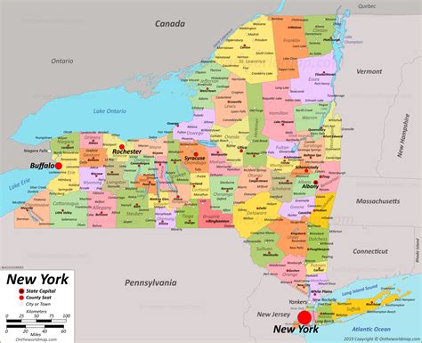 New York State Map With Cities And Counties - Get Latest Map Update