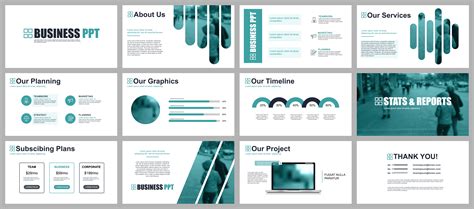 Business presentation powerpoint slides templates 252780 Vector Art at ...