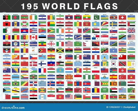 World National Flags of Countries Stock Vector - Illustration of world ...