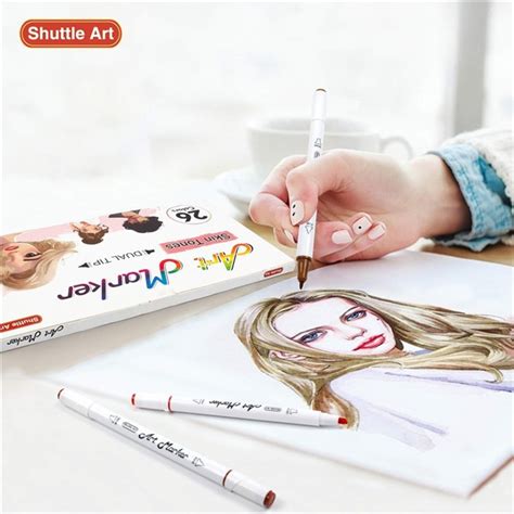 China Customized 26 Colors Skin Tone&Hair Art Markers Suppliers ...