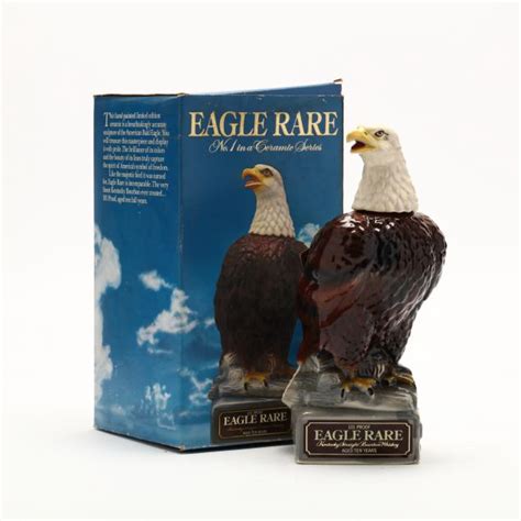 Eagle Rare Bourbon Whiskey in Eagle Ceramic Decanter (Lot 1099 - Rare ...