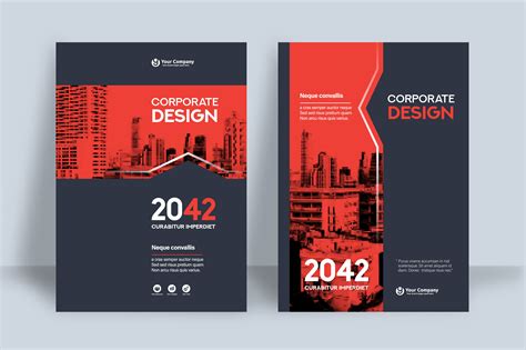 City Background Business Book Cover Design Template 665984 Vector Art ...