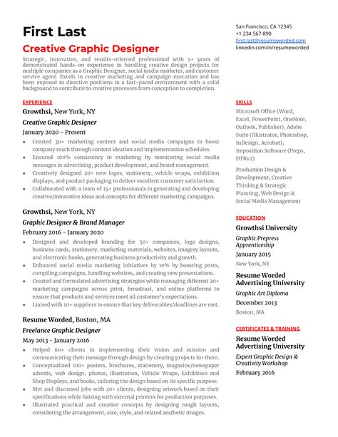 Graphic Designer Resume - Photos