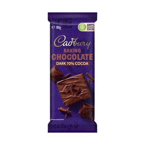 Calories in Cadbury Baking Dark Chocolate Block calcount